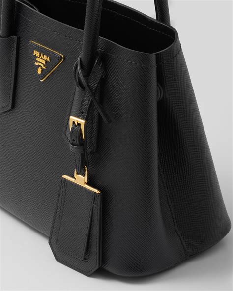 prada double small|Prada Double Saffiano Leather Tote Bag .